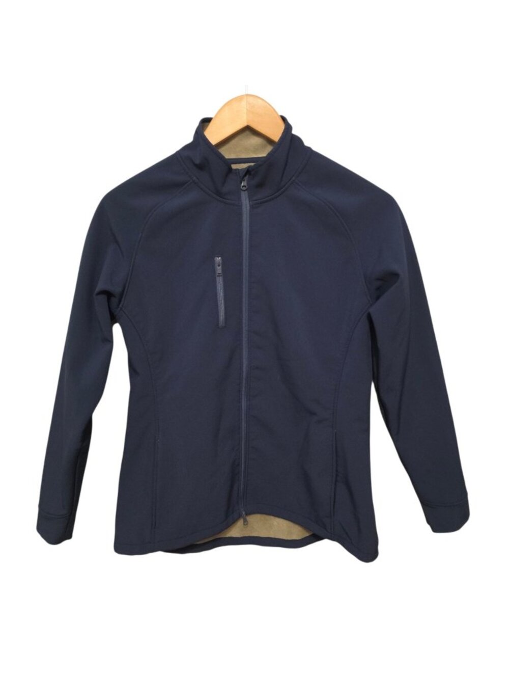 Peter Millar Fleece Lined Soft Shell Jacket Women's Small Navy Full Zip Coat